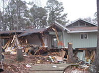 Demolition begins!