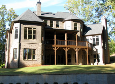 View of the house from the golf course.