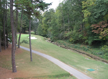 The view from the master bedroom.