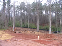 The lot has been cleared.