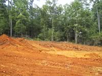 The foundation has been dug.