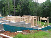 Framing has started - Day 1.