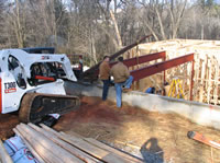 Steel has been added to support the front porch.