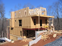 Starting the framing of the second floor.