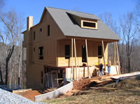 The roof has been shingled.