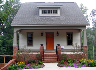 View of the house from the street.